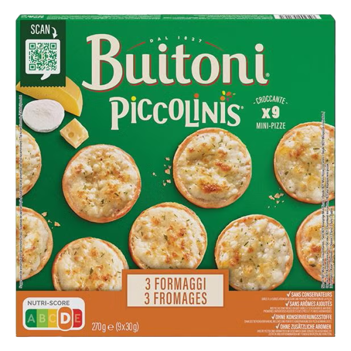 BUITONI PICCOLINI 3 FORMAGGI MINI