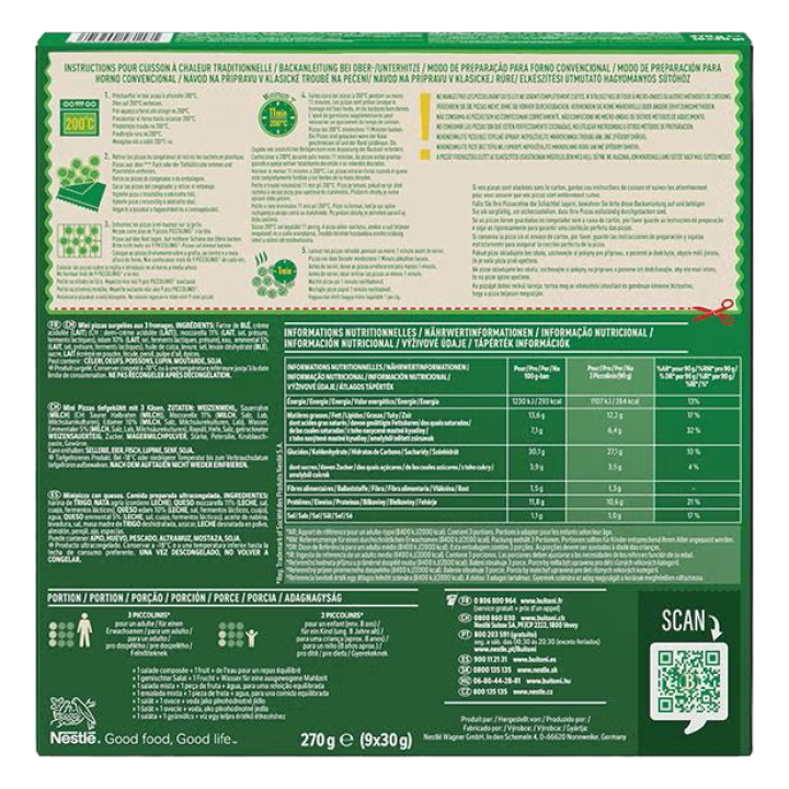 BUITONI PICCOLINI 3 FORMAGGI MINI