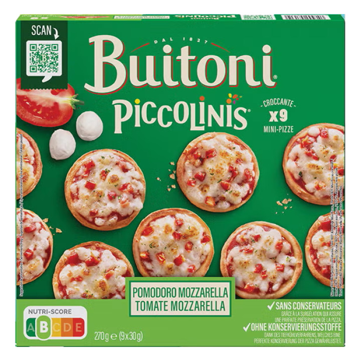 BUITONI PICCOLINIS POMODORO MOZZARELLA MINI