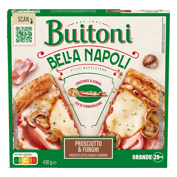 BUITONI BELLA NAPOLI PROSCIUTTO & FUNGHI