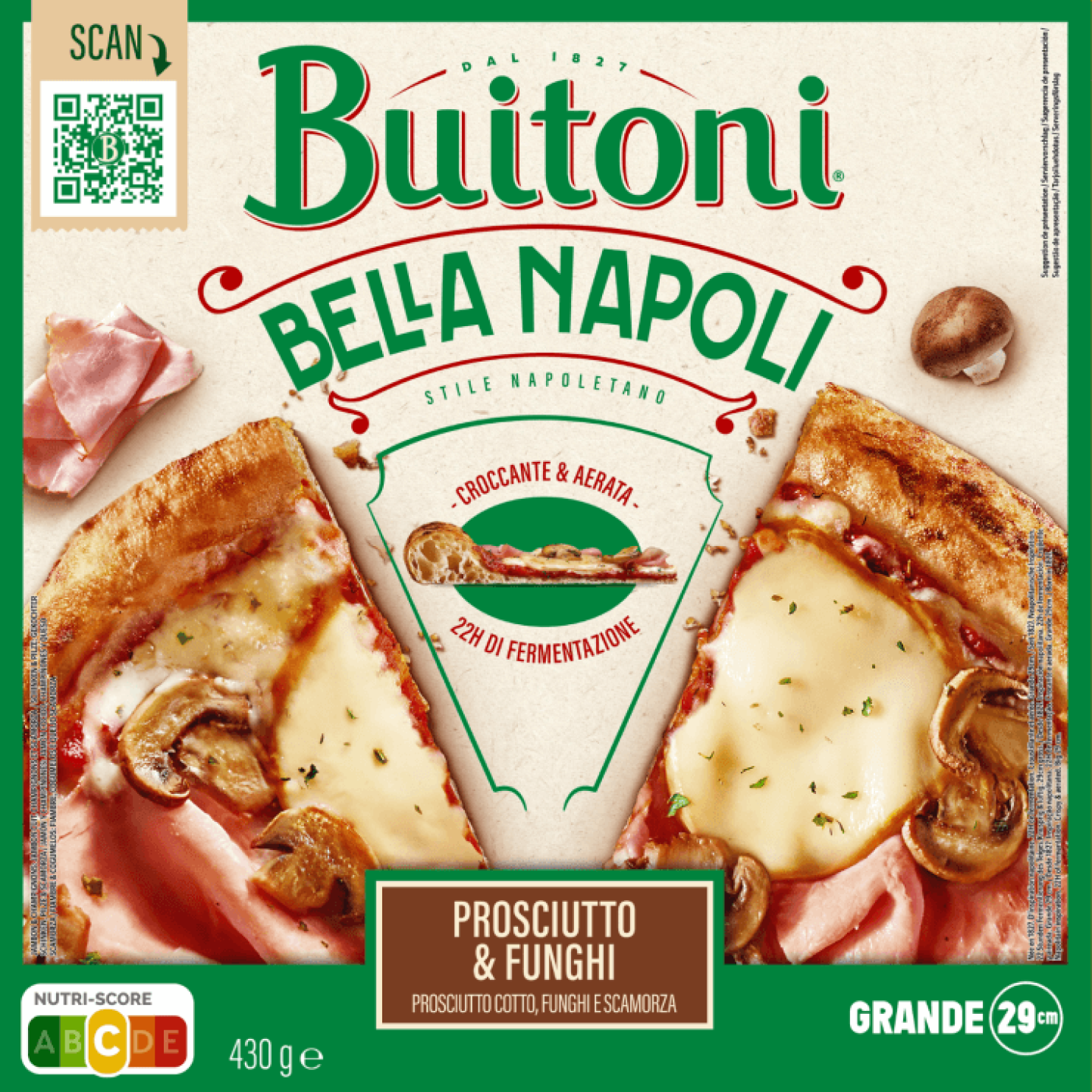 BELLA NAPOLI  PROSCIUTTO &amp; FUNGHI